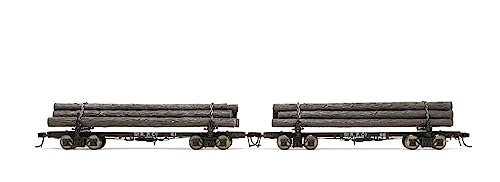 Rivarossi HR6632 wagons squelettes St. Regis HO, complétez votre convoi forestier de bois