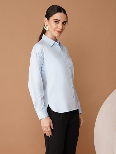 Image of OOMPH! Full Sleeve Stylish Western Drop Shoulder Shirts for Women Regular fit Shirts for Woman