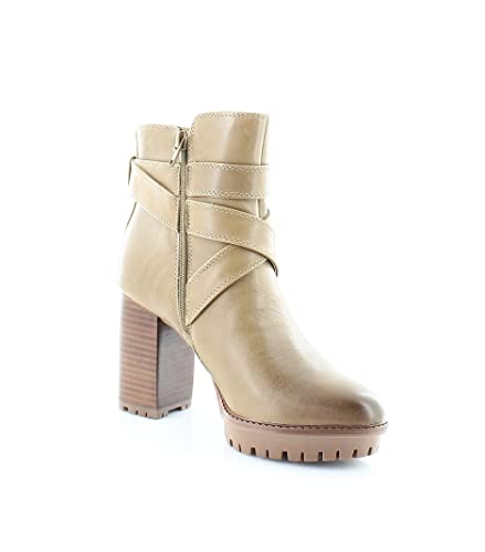 Naturalizer Lyra Leather Ankle Boot in Dark Bamboo #TOP22