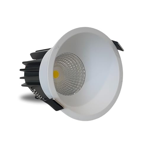 Image of D'Mak 18W Round LED Deep COB Light, Recessed LED Ceiling Light for POP & False Ceiling, White Body, Natural White, Indoor Lighting, Pack of 1
