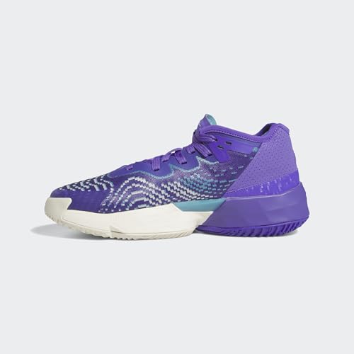 ADIDAS Herren D.O.N. Issue 4 Sneaker, Purple Rush/Off White/Clear Aqua, 42 2/3 EU – Ansicht 2