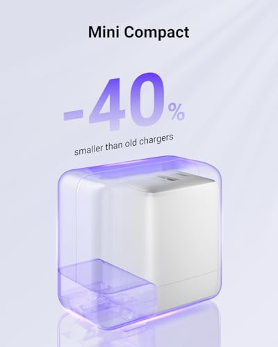 wegear USB C Fast Charging Charger, 30W Dual-Port GaN Nano Charger with Foldable Plug - image 6