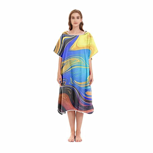Serviette de plage à capuchon pour femme, le peignoir idéal après la baignade | TILEZE 105x79cm