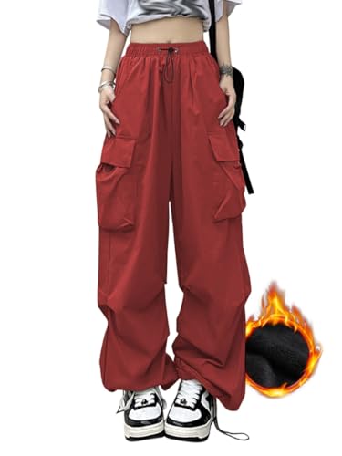 裏起毛 カーゴパンツ レディース