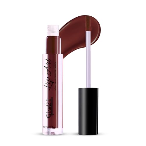 Image of Glam21 Lip Art Non-Transfer Matte Liquid Lipstick | Lightweight, Long-Lasting | Waterproof & Smudge-Proof Lip Colour | Intense Pigment | 3gm -Nude Adore-12