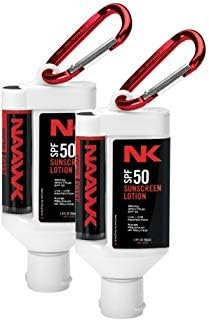 NAAWK Sunscreen & Lip Balm DUO 2 Pk. SPF 50 | Reef Safe Outdoor Sun Protection For The Active Being Water Proof | Hiking, Cycling, Swimming, Boating, Sports | Protect From Sun Harmful UV Rays