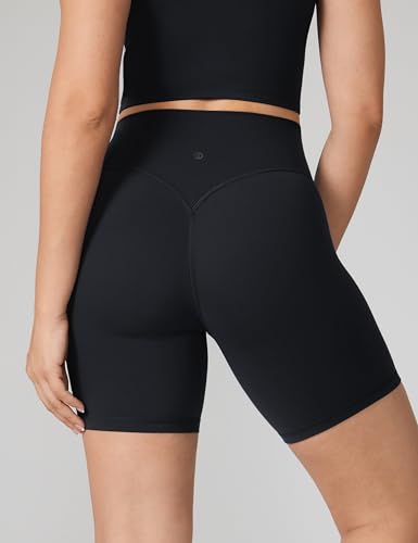 Hugcurve No Front Seam High Waisted Workout Biker Shorts for Women 6 Inches Tummy Control Buttery Soft Yoga Pants Gym2