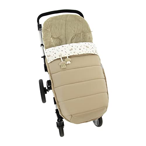 ROSY FUENTES Saco Silla de Paseo Universal Saco Carrito Bebé - Funda de Silla de Paseo - Equipado para ser Ajustado Perfectamente 0-Camel