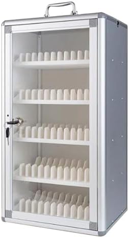 Mobile Phone Storage Cabinet - 48 Compartment Cell Phone Lockers for Office, Gym & School - Secure Storage Box for Conferences & Student Use