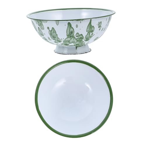 Abaodam 2個 ?瓷高脚ボウル 食器 多用途 ご飯用 家用 レトロデザイン ホームサプライ 贈り物にも適した実用的な調理器具