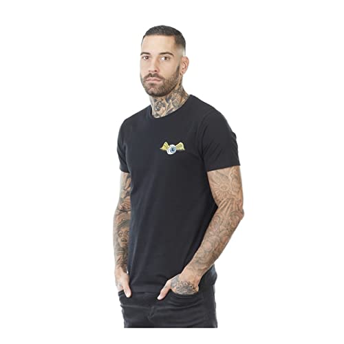 Tee Shirt Homme Flying Eyes, T Shirt Homme, 100% Coton, Respirant et Naturel, Noir, Blanc, Jaune, Taille L Cover