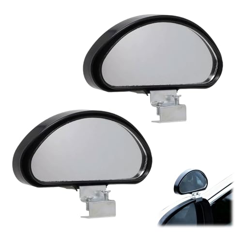 2 Rétroviseurs Angles Morts Ajustables, Miroirs Latéraux Universels pour Voiture, Camion, SUV et Fourgonnette, Vision Large et Sécurité Améliorée lors de...