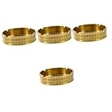 Cendrier pour : le cendrier rond en laiton est de taille compacte, il n'occupe donc pas d'espace sur le bureau, cendrier en métal.