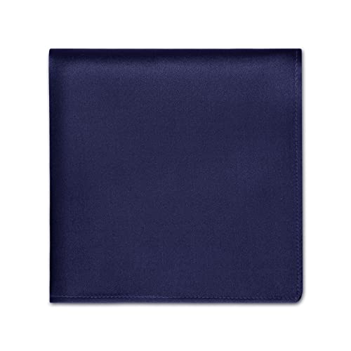 Image of Selected Hanky 100% Pure Silk Pocket Square for Men | 100% Mulberry Silk with hand-rolled edges; pairs with a suit, blazer, or tuxedo for weddings, formal events, and daily wear.