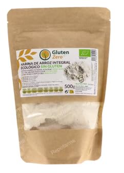 Harina de Arroz Integral sin Gluten, 500g. Pack de 3
