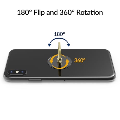 Support de téléphone rotatif à 360° avec base transparente et angle réglable | Lot de 3 - 4