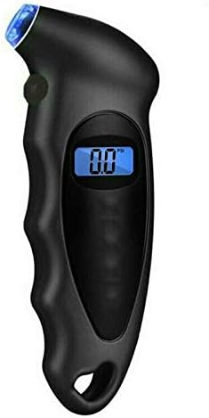 Tyre Pressure Gauge - Digital Tyre Pressure Gauge 150 PSI ABS 4 Settings with Backlit LCD Display and Flashlight - Air Pressure Gauge for Car, Truck and Bikes