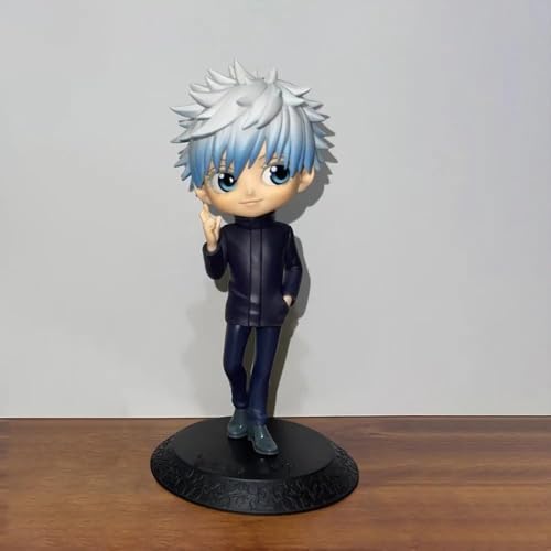 Image of Anime Cartoon Character Q Posket Action Figure | Limited Edition | Attractive Lightweight Durable Toy Figures for Home Decors Office Desk and Study Table (Satoru Gojo)