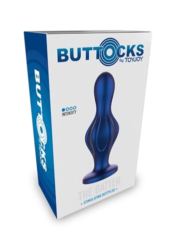 The Batter Buttplug Azul ToyJoy plug en silicone bleu pour stimulation anale confortable - 2