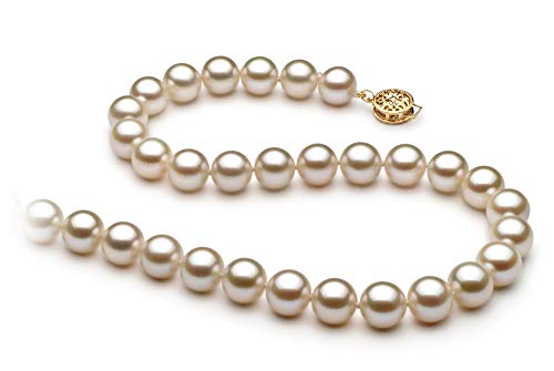 White 8-8.5mm AAAA Quality Freshwater Gold filled Cultured Pearl Necklace For Women3