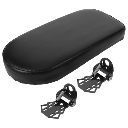 Transport Passager Vélo Sécurisé avec Coussin Imperméable et Repose-Pieds