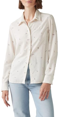 Levi's Damen New Classic Fit Hemd, Lou Ditsy Floral Egret Cotton Linen, XS – Ansicht 1