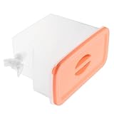 PACKOVE Dispensador de Bebidas para Frigorífico con Grifo Práctico, Jarra de Plástico 5 Litros Color Naranja Brillante, Adecuado para Fiestas y Bebidas Frías como Limonada y Té Helado