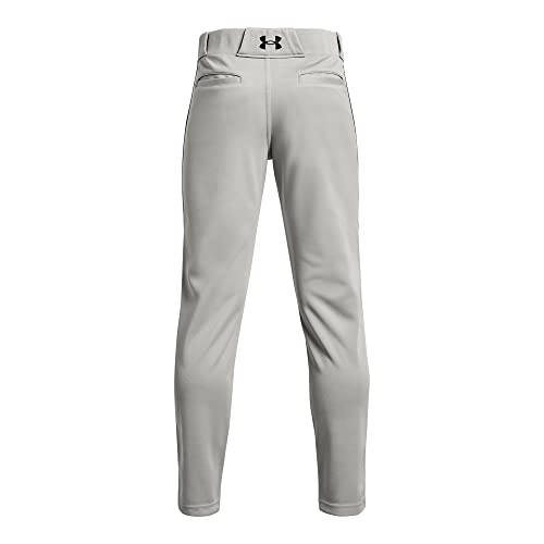 Under Armour Boys' Utility Pant Pipe, (080) Baseball Gray/Black/Black, Youth Large