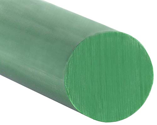 Acrylonitrile Butadiene Styrene (ABS) Plastic Rod 1" x 12" (1" x 12", Green, 1)
