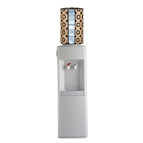 Image of Pack of 2 Pics. Polyvinyl Chloride Printed Waterproof and Oil-Proof Water Dispenser Bottle Cover, 20L, (Multicolour) (20 liter Water Bottel Cover) Combo Pack -Pack of 2 Pics. Brown Colour.