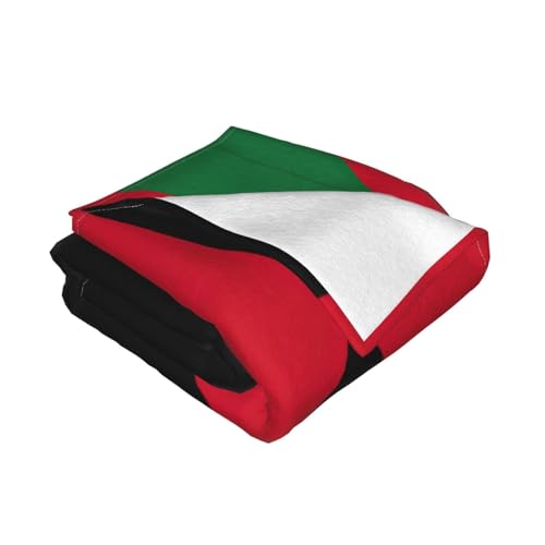Couverture micro-polaire drapeau jordanien plaid flanelle doux lit pliable - 4