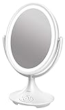 iHome Beauty Vanity Mirror with Bluetooth Audio, USB Charging, LED Lighting, Siri& Google Support...