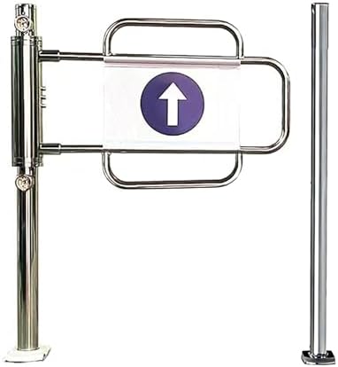 Automatic Swing Gate One-Way Door, Stainless Steel Safety Gate for Aisles, Parks & Stores, 33.5in Load-Activated Automatic Swinging Device