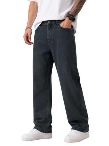 Image of Men's Comfortable Casual Denim Jeans || Straight Fit (Jean) for Men || Regular Fit Mid Rise Flat Front Full Length Jeans for Men| Modern & Fashionable for Casualwear