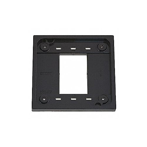 Hubbell Wiring Systems HBL4APBL Spike Shield 4-PLEX Adapter Plate for 1-2 Gang and 4