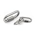Oval Locking Snap Hook 5pcs Stainless Steel Oval Quick Connector - Heavy-Duty Load-Rated Suitable for Lifting, Marine, and Industrial Safety Applications for Outdoor Use(M8)