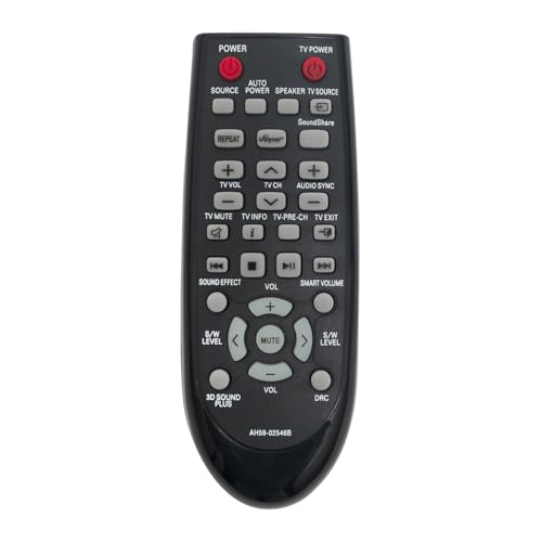 ROLLGAN AH59 02546B Mando a Distancia de Repuesto Compatible con Sansung Soundbar System HW F551/EN HW F551/ZF HW F550 HW F551 HW F551/TK HW F550/EN HW F550/ZF