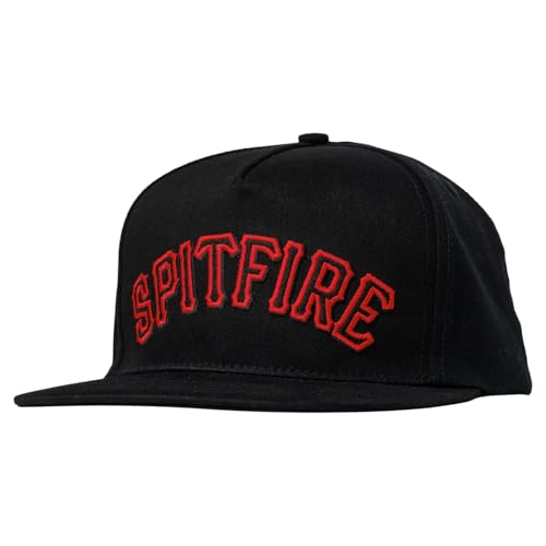 Cappello snapback in twill di cotone strutturato a 5 pannelli di alto profilo con supporto frontale in morbido buckram, logo applique in feltro ed etichetta con bandiera