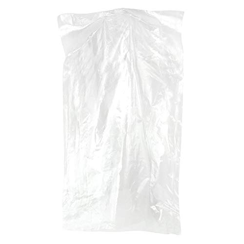 Pack of 100 Garment Bag, Transparent Suit Bag,Clothing Dust Cover, Gown and Dress Storage Bag (60×90cm)