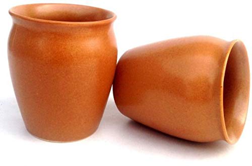Odishabazaar Ceramic Kulhar Cups Traditional Indian Chai Tea Cup Set of 4