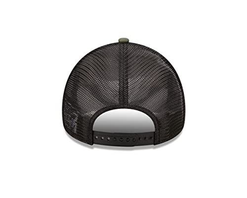 New Era Men's 9Forty Trucker Location Icon Trucker Baseball Cap Hat Medium Green, White - Image 4