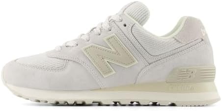 New Balance Women's 574 V2 Sneaker, Grey/Calcium, 85 B