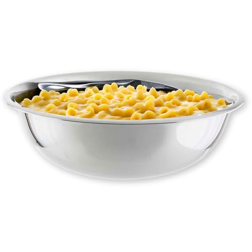 TableCraft 824 Stainless Steel Mixing Bowl, 3 Qt, Lightweight and Durable, Professional Grade for Baking and Prep, Ideal for Kitchens or Bakeries, 10" x 10" x 3", Silver