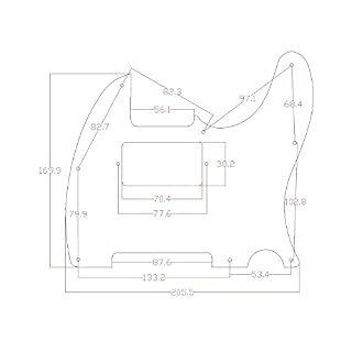 Dopro Pickguard 8 trous en aluminium anodisé pour humbucker Fender américain/mexicain Argenté - Les Beatles, Paul McCartney, John Lennon, RIngo Starr, George Harrison Dopro Pickguard 8 trous en aluminium anodisé pour humbucker Fender américain/mexicain Argenté – Image 2