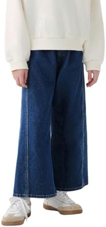 marc & janie Boys Girls Denim Pants Kids Cotton Cargo Pants Parac...