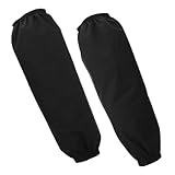 Gatuida 2 piezas Manguitos Impermeables Resistentes al Aceite para Cocina Mangas Largas Multifuncionales Cubre Brazos Duraderos y Fáciles de Limpiar Paquete de Negras