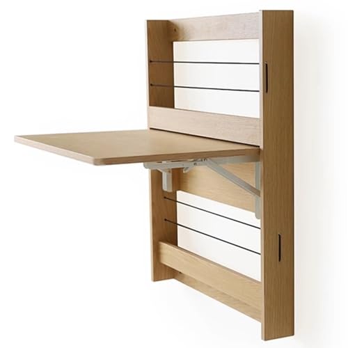 Bureau mural pliable en bois gain de place pour optimiser les petits espaces de télétravail