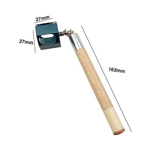 Simhoa Pool Cue Chalk Holder, Billiard Cue Tip Tools, Snooker Chalk Holder, Portable 2 In 1 Chalk Cover Cue Tip Pricker For Billiards Players, Black Green #TOP1