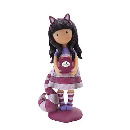 SANTORO Gorjuss - Statuetta da collezione con gatto del Cheshire, in confezione regalo