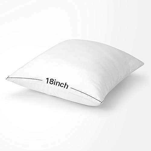 OTOSTAR Waterproof Throw Pillow Inserts 18x18 Inch, Set